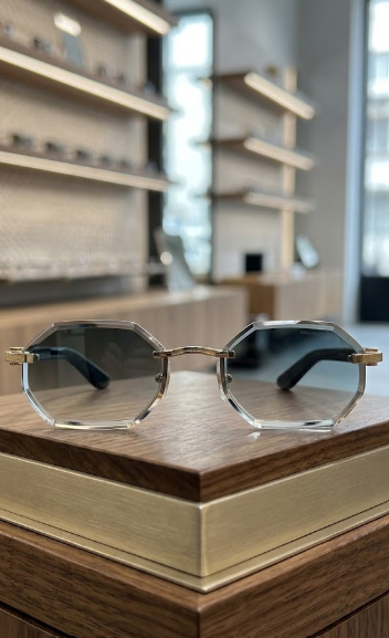 Montures prestige en vitrine